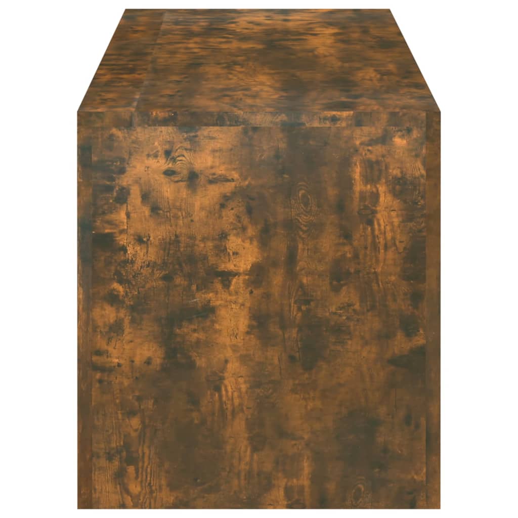 Tv-meubel met LED-verlichting 120x35x40 cm gerookt eikenkleurig Gerookt eiken