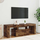 Tv-meubel 120x35x40 cm gerookt eiken led