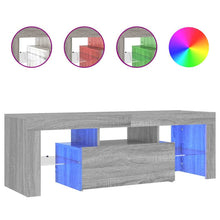 Tv-Meubel Met Led-Verlichting 120X35X40 Cm Grijs Sonoma Eiken
