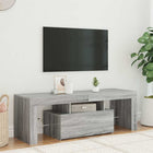 TV Cabinet with LED Lighting 120x35x40 cm Grey Sonoma Oak