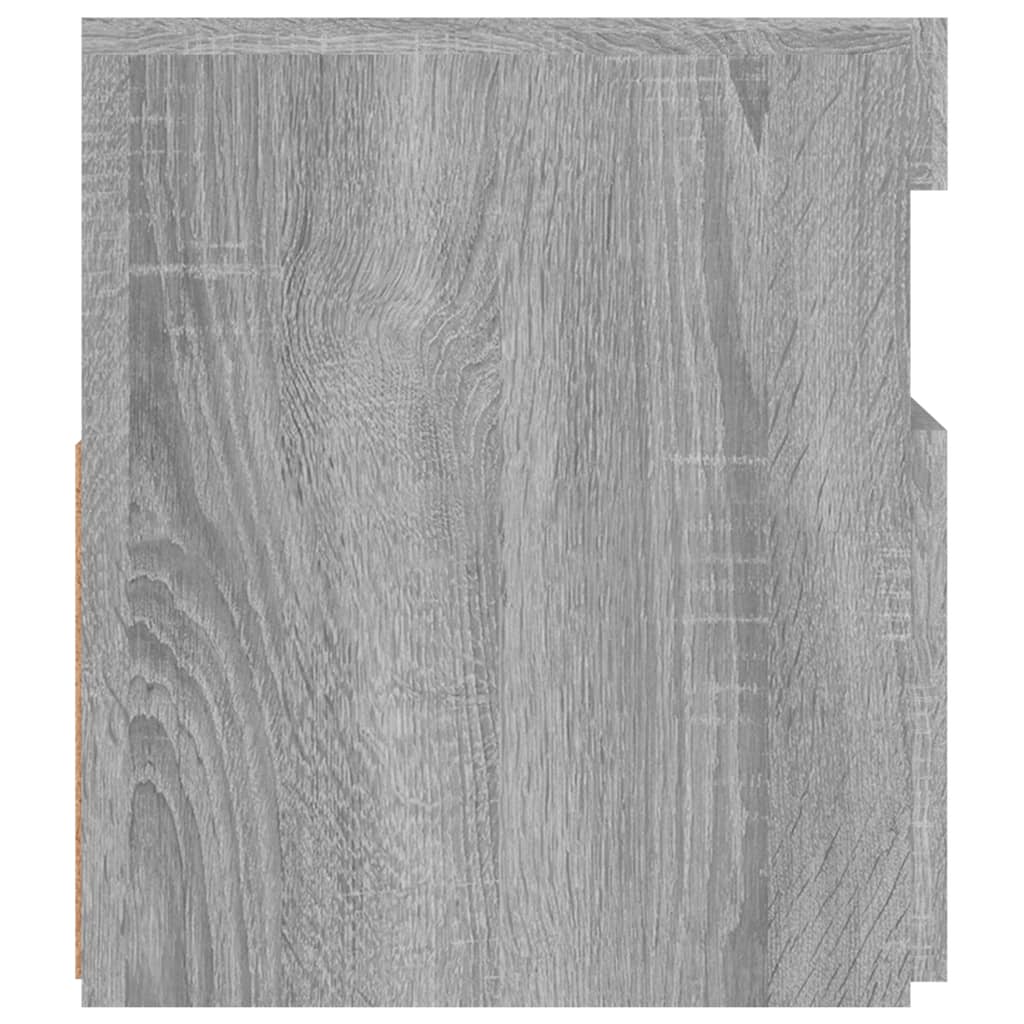 Tv-Meubel Met Led-Verlichting Eiken 1 90 x 35 x 40 cm Grijs sonoma