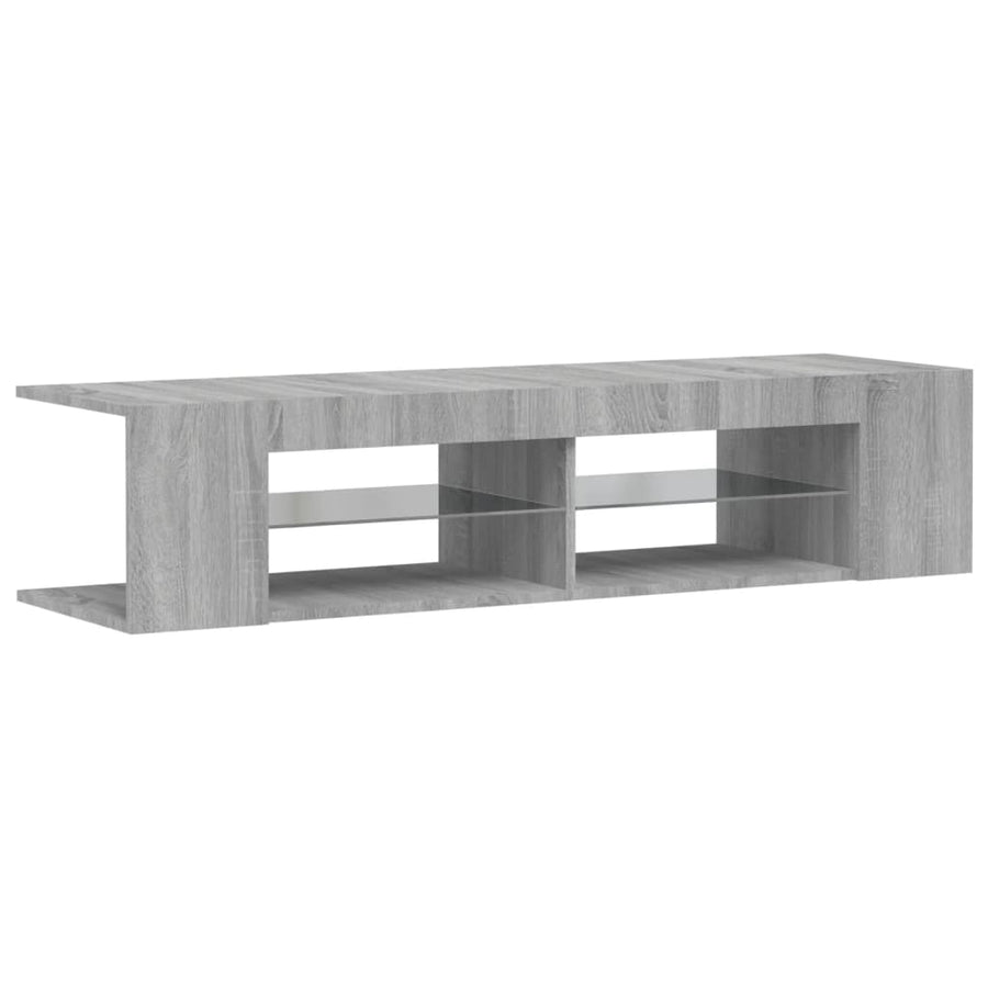 Tv-Meubel Met Led-Verlichting 35X39X30 Cm Eiken Grijs sonoma