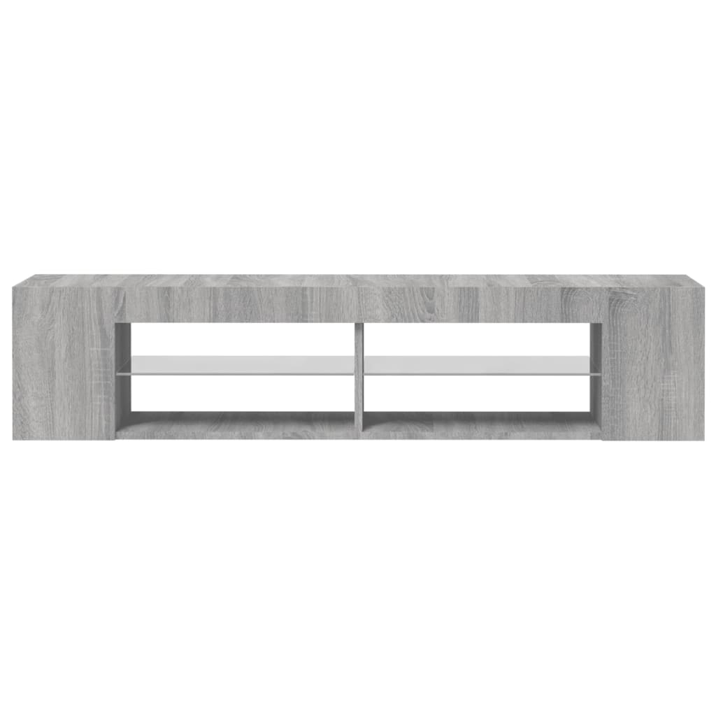 Tv-Meubel Met Led-Verlichting 35X39X30 Cm Eiken Grijs sonoma