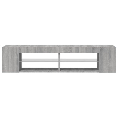 Tv-Meubel Met Led-Verlichting 35X39X30 Cm Eiken Grijs sonoma