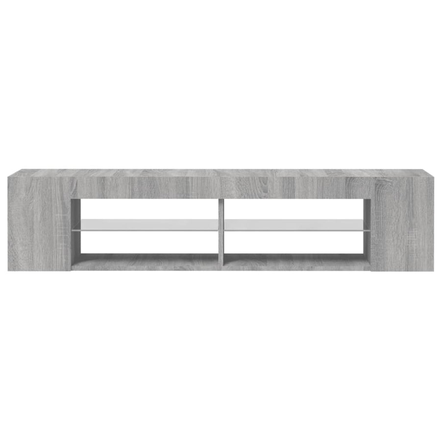 Tv-Meubel Met Led-Verlichting 35X39X30 Cm Eiken Grijs sonoma