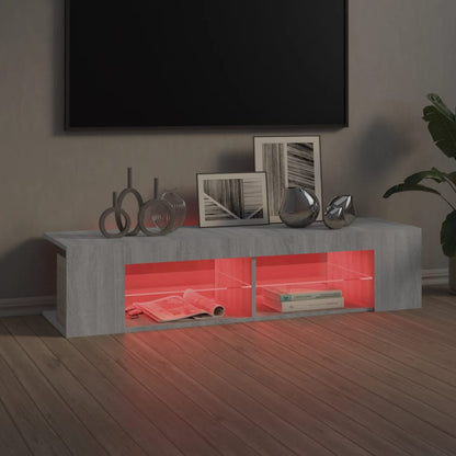 Tv-Meubel Met Led-Verlichting 35X39X30 Cm Eiken Grijs sonoma