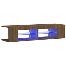 Tv-Meubel Met Led-Verlichting 35X39X30 Cm Bruin Eikenkleur Bruineiken