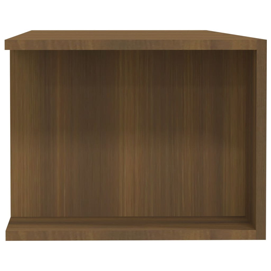 Tv-Meubel Met Led-Verlichting 35X39X30 Cm Bruin Eikenkleur Bruineiken