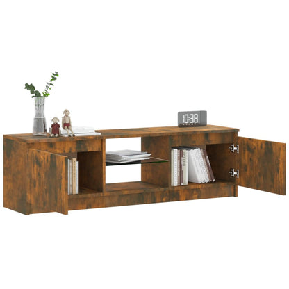 Tv-Meubel Met Led-Verlichting 20X30X35,5 Cm Kleur 120 x 30 x 35.5 cm Gerookt eiken