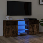 Tv-meubel 120x30x50 cm gerookt eiken led