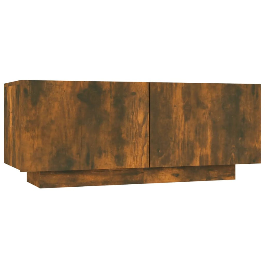 Tv-Meubel 00X35X40 Cm Bewerkt Hout Kleurig Gerookt eiken