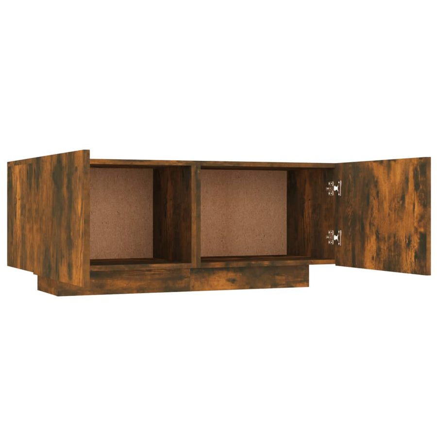 Tv-Meubel 00X35X40 Cm Bewerkt Hout Kleurig Gerookt eiken