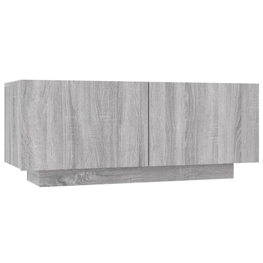 Tv-Meubel 00X35X40 Cm Bewerkt Hout Eikenkleurig Grijs sonoma