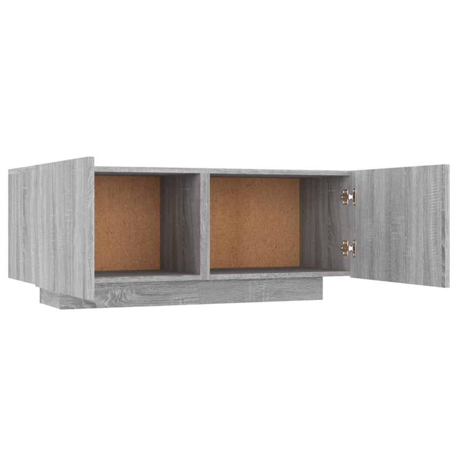 Tv-Meubel 00X35X40 Cm Bewerkt Hout Eikenkleurig Grijs sonoma