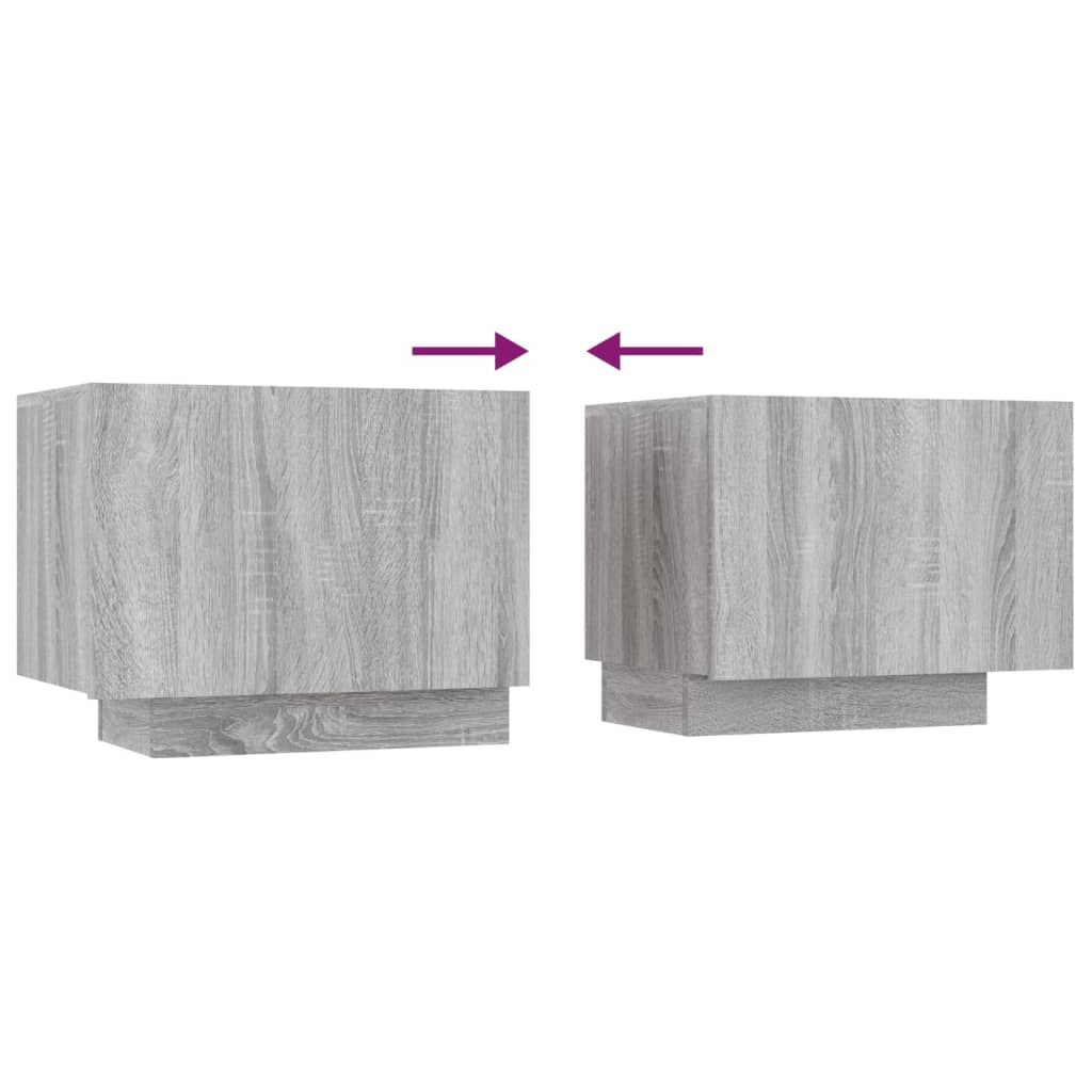 Tv-Meubel 00X35X40 Cm Bewerkt Hout Eikenkleurig Grijs sonoma