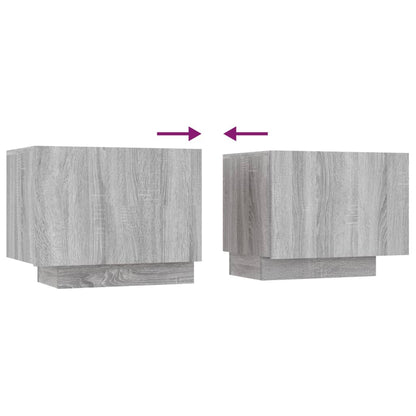 Tv-Meubel 00X35X40 Cm Bewerkt Hout Eikenkleurig Grijs sonoma