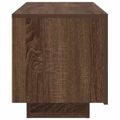 Tv-meubel 100x35x40 cm bewerkt hout bruin eikenkleur