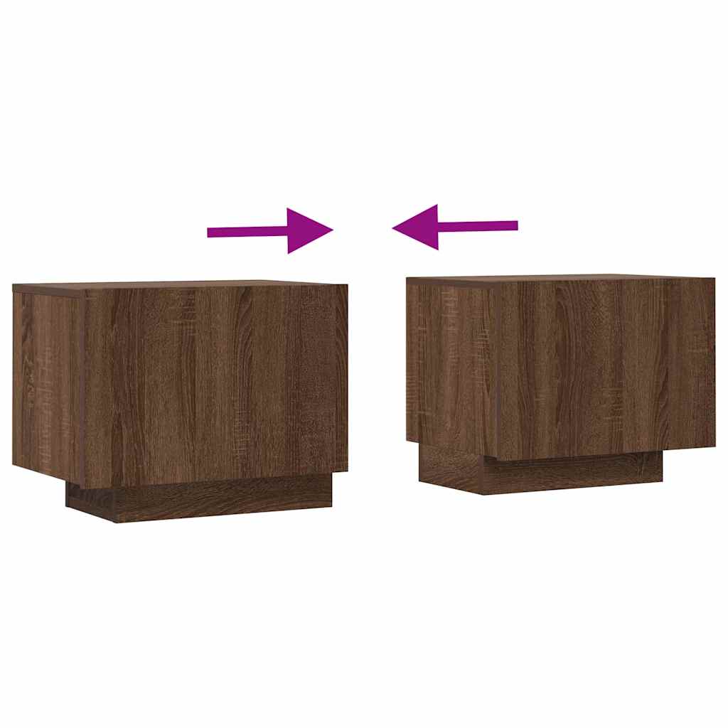 Tv-meubel 100x35x40 cm bewerkt hout bruin eikenkleur
