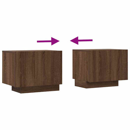 Tv-meubel 100x35x40 cm bewerkt hout bruin eikenkleur