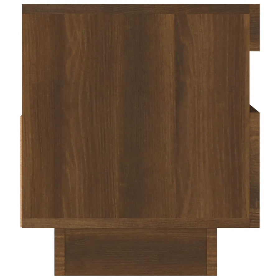 Tv-Meubel Met Led-Verlichting 80 x 35 x 40 cm bruin eikenkleur