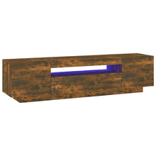 Tv-Meubel Met Led-Verlichting 60X35X40 Cm Kleurig Gerookt eiken