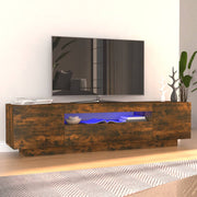 Tv-meubel 160x35x40 cm gerookt eiken led