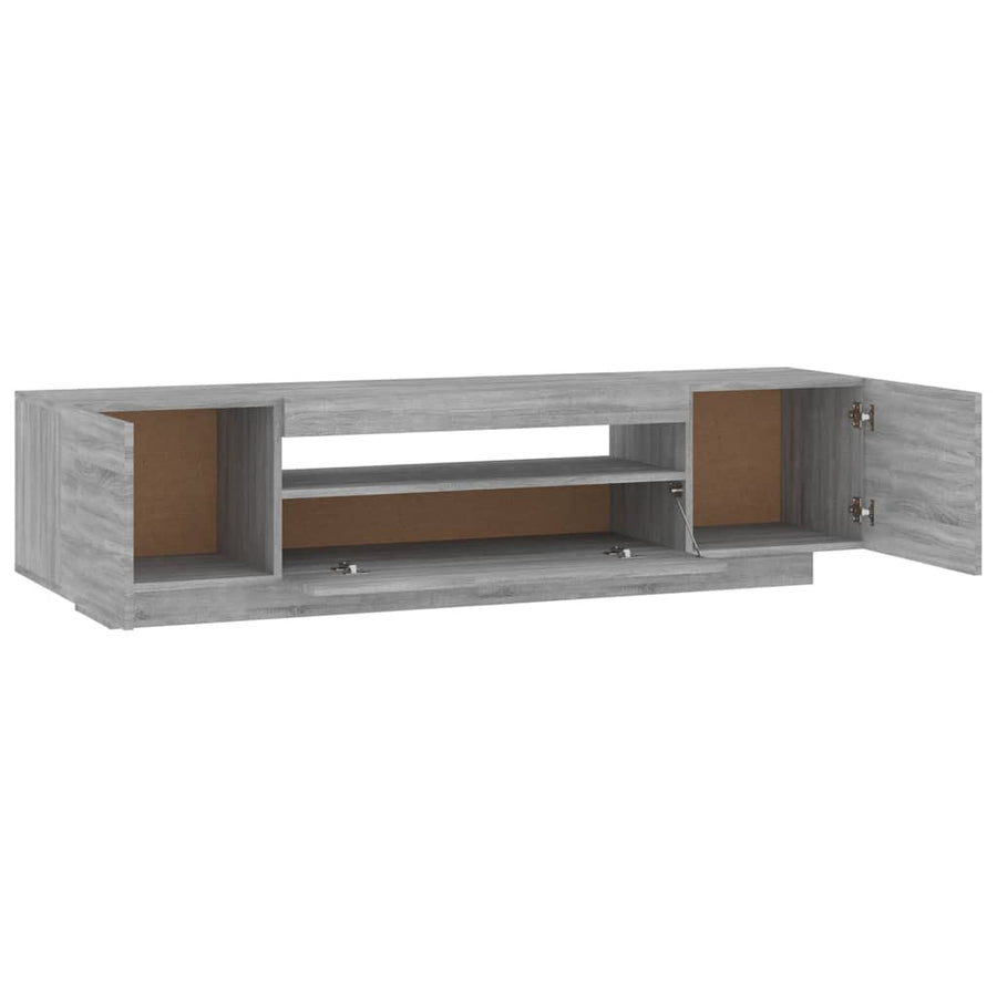 Tv-Meubel Met Led-Verlichting 60X35X40 Cm Eiken Grijs sonoma