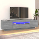 TV Cabinet with LED Lights 160x35x40 cm Grey Sonoma Oak