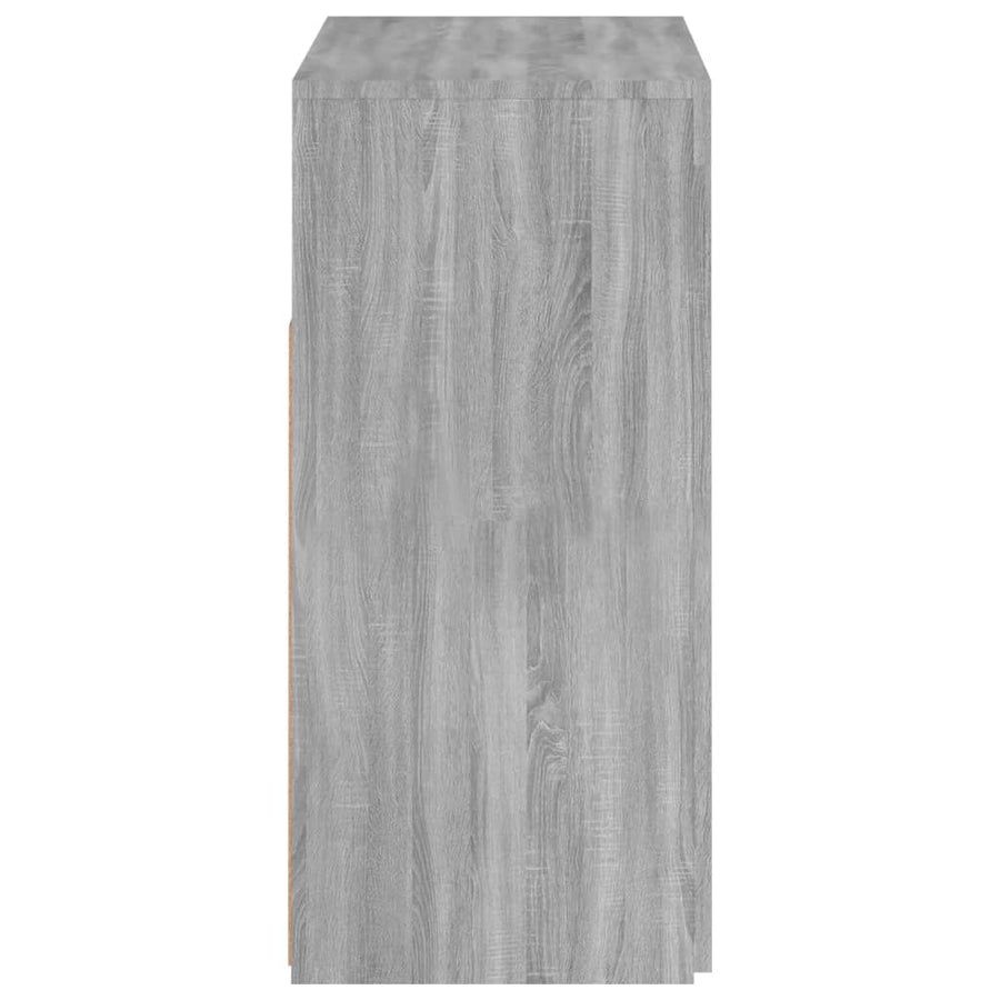 Dressoir met LED-verlichting 80x35x75 cm grijs sonoma eiken 80 x 35 x 75 cm Grijs sonoma