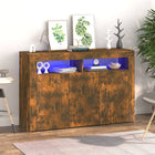 Dressoir met LED-verlichting 115,5x30x75 cm cm gerookt eiken 115.5 x 30 x 75 cm Gerookt eiken