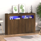 Dressoir met LED-verlichting 115,5x30x75 cm cm bruineiken 115.5 x 30 x 75 cm bruin eikenkleur