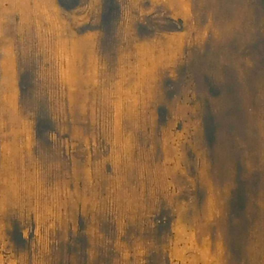 2-Delige Badkamermeubelset Bewerkt Hout Kleurig Gerookt eiken