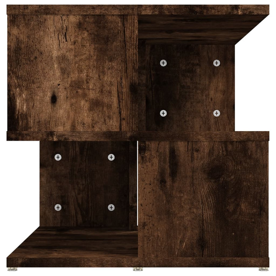 Salontafel 40x40x40 cm bewerkt hout gerookt eikenkleurig Gerookt eiken