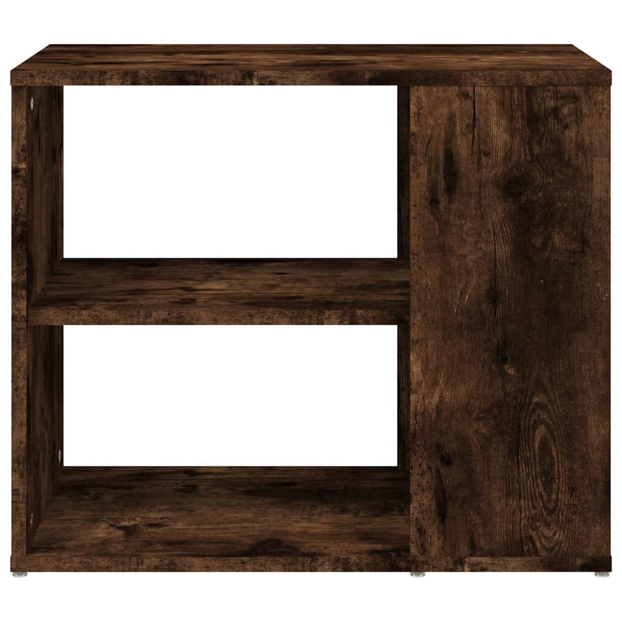 Bijzetkast 60X30X50 Cm Bewerkt Hout Kleurig Gerookt eiken