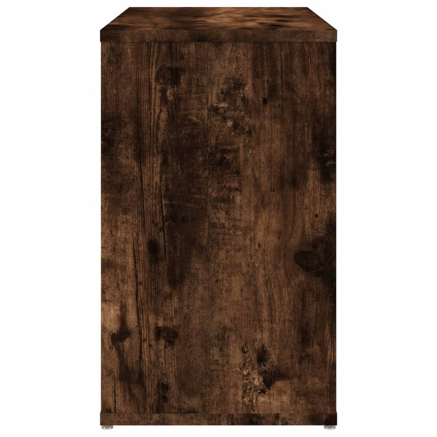 Bijzetkast 60X30X50 Cm Bewerkt Hout Kleurig Gerookt eiken