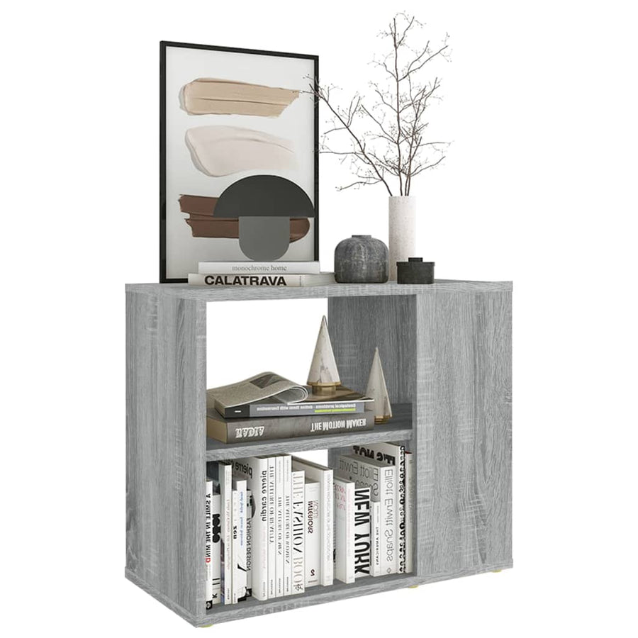 Bijzetkast 60x30x50 cm bewerkt hout grijs sonoma eikenkleurig