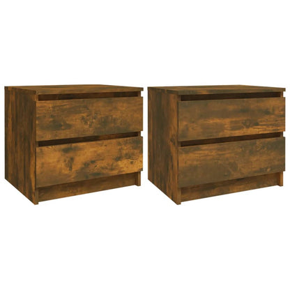 Nachtkastjes 50X39X43,5 Cm Bewerkt Hout Kleur 2 Gerookt eiken