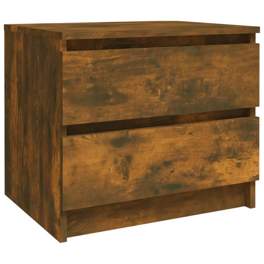 Nachtkastjes 50X39X43,5 Cm Bewerkt Hout Kleur 2 Gerookt eiken