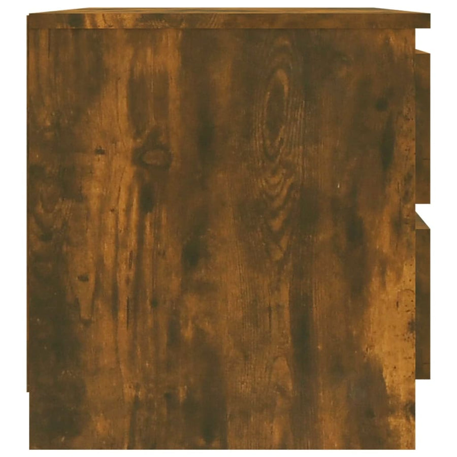 Nachtkastjes 50X39X43,5 Cm Bewerkt Hout Kleur 2 Gerookt eiken