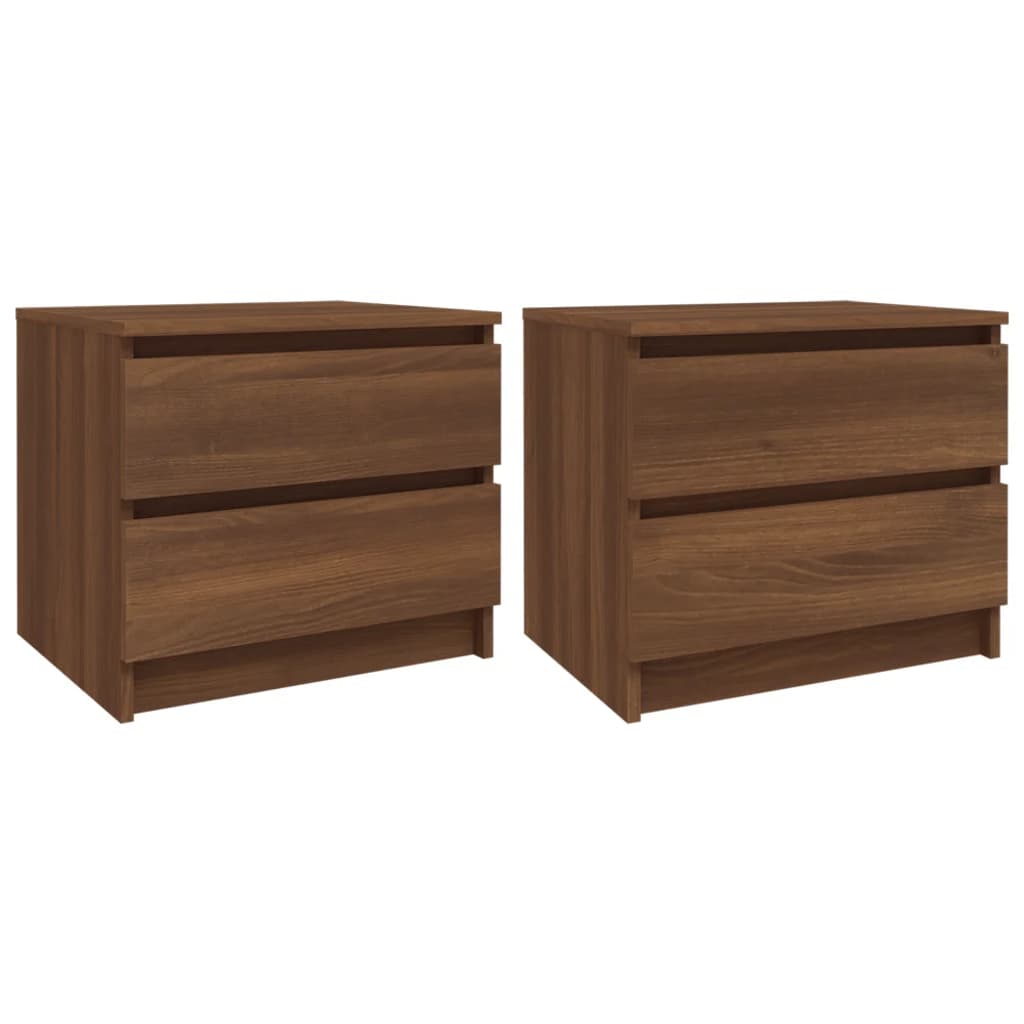 Nachtkastjes 50X39X43,5 Cm Bewerkt Hout 2