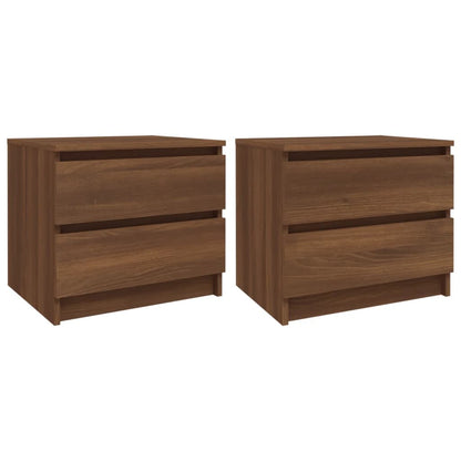 Nachtkastjes 50X39X43,5 Cm Bewerkt Hout 2