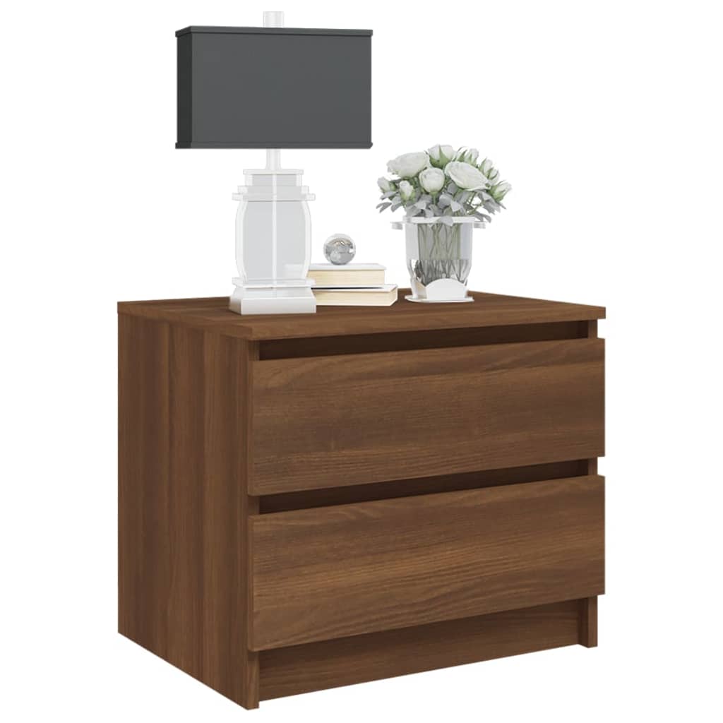 Nachtkastjes 50X39X43,5 Cm Bewerkt Hout 2