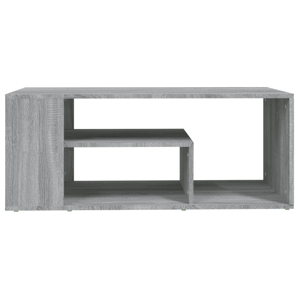 Salontafel 100x50x40 cm bewerkt hout grijs sonoma eikenkleurig Grijs sonoma