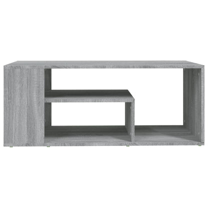 Salontafel 100x50x40 cm bewerkt hout grijs sonoma eikenkleurig Grijs sonoma
