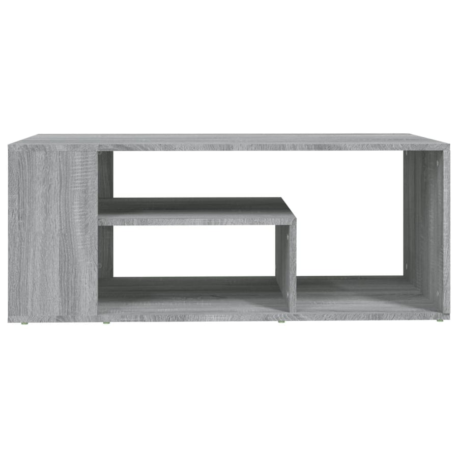 Salontafel 100x50x40 cm bewerkt hout grijs sonoma eikenkleurig Grijs sonoma
