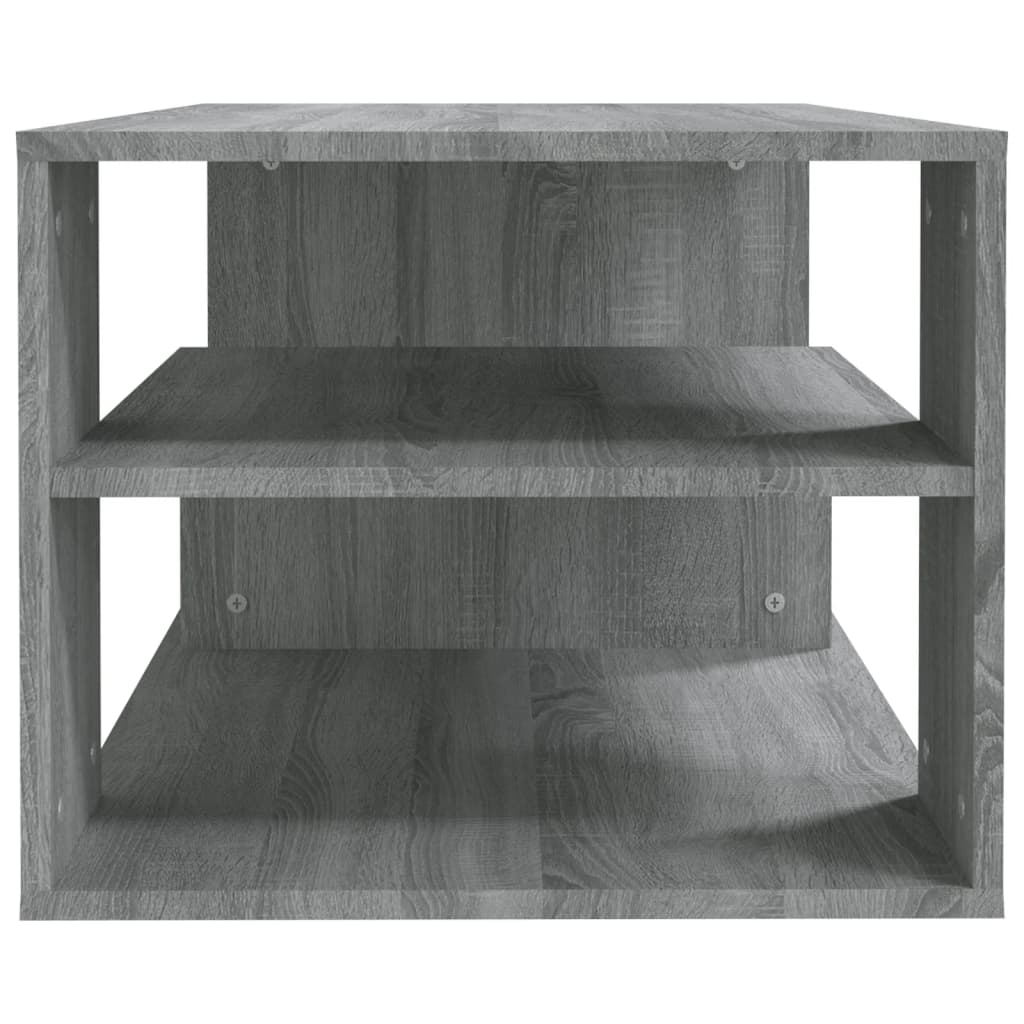 Salontafel 100x50x40 cm bewerkt hout grijs sonoma eikenkleurig Grijs sonoma