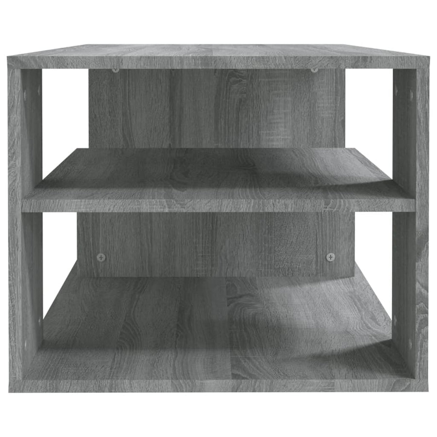 Salontafel 100x50x40 cm bewerkt hout grijs sonoma eikenkleurig Grijs sonoma