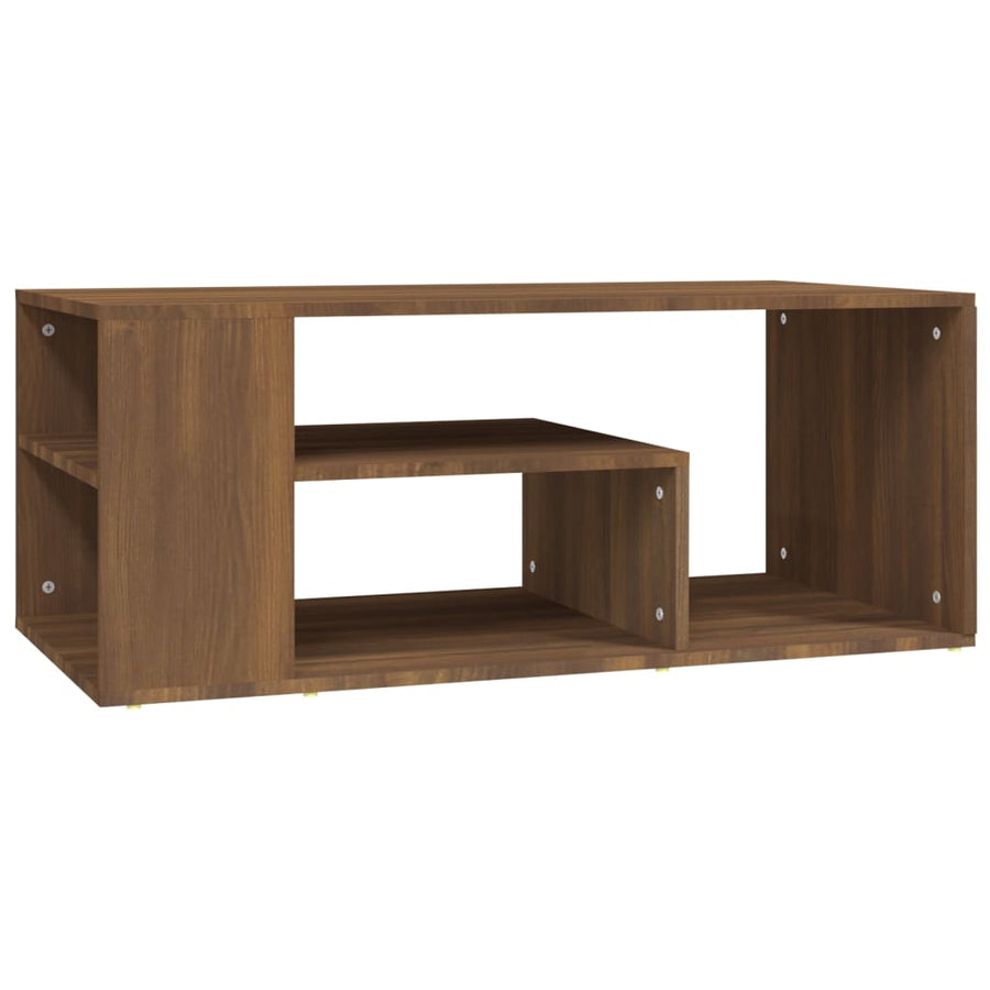 Salontafel 00X50X40 Cm Bewerkt Hout Bruineiken bruin eikenkleur