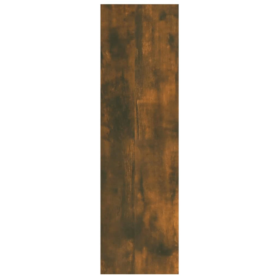 Wandschap 75X6X55 Cm Bewerkt Hout Kleurig Gerookt eiken