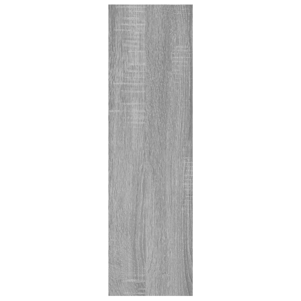 Wandschap 75X6X55 Cm Bewerkt Hout Eikenkleurig Grijs sonoma